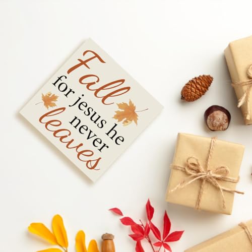 Fall Leaves Wooden Decor Box for Autumn Home & Holiday Gifts