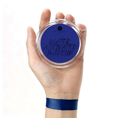 Water-Activated Face & Body Paint - Blue, Long-Lasting SFX & Cosplay Makeup - 0.70 oz