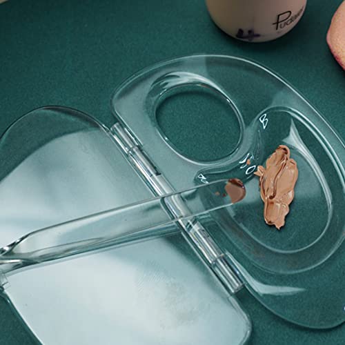 Clear Makeup Mixing Palette for Foundation, Lip, Eye Shadow & Pigments