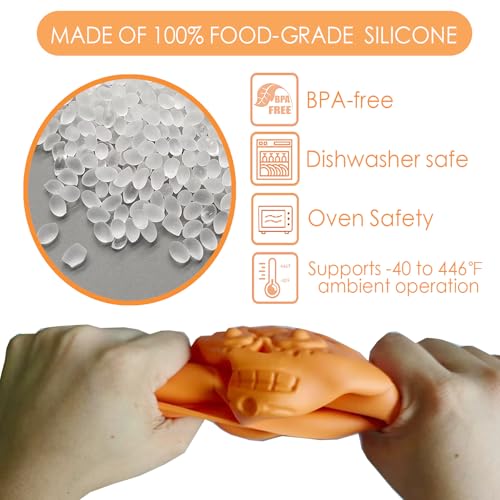 Silicone Skull Cake Molds 2-Pack for Baking & Candy Making - Halloween Decor