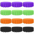 Halloween Disposable Plastic Tablecloth 12pcs - Round 84-inch Waterproof Cover with Color Options