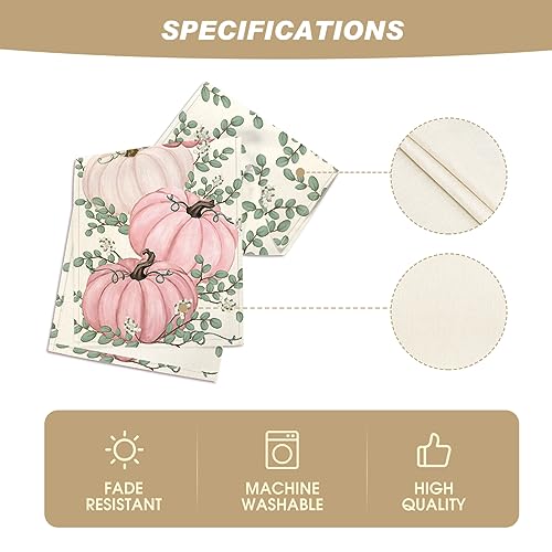 Pink 13x72 Inch Fall Table Runner - Polyester Home Decor for Dining & Parties