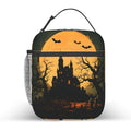 Halloween Gothic Castle Kids Lunch Bag Insulated Cooler with Shoulder Strap Waterproof