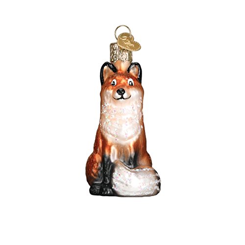 Mini Woodland Animal Christmas Ornament Set - Hand-Blown Glass Holiday Decorations, 6 Pieces