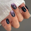 Gel Nail Art Stickers Wrap Halloween Glitter Gradient - Long Lasting & Easy to Apply