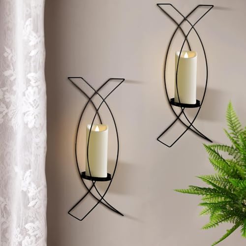 Cream White Outdoor Battery Operated Candles with Timer 3x7 Inches - 2 Pack