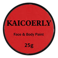 Water Based Face & Body Paint Palette - Halloween Makeup Paint - Red - KAICOERLY