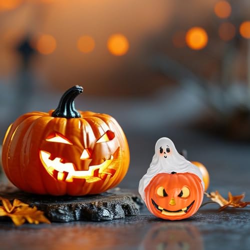 Halloween Ghost Decor Set - Cute & Spooky Ghost Figures for Indoor Outdoor Halloween Yard Pumpkin Patch - Spooky Ghost Variation