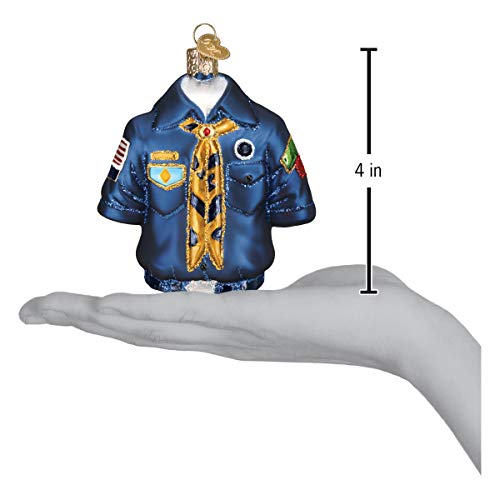 Old World Christmas Scout Uniform Glass Ornament - Boy Scout Holiday Decoration