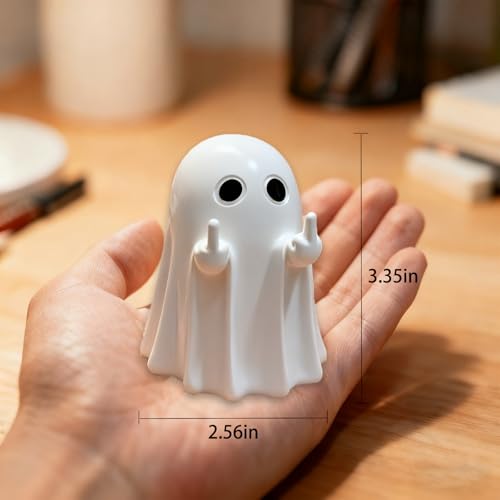 Halloween Ghost Figurine - Spooky Home Decor, Resin Shelf Statue, Party & Tabletop Decoration