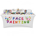 Face Painting Tablecloth - 6 Ft Stretch Spandex Fitted for Events & Parties