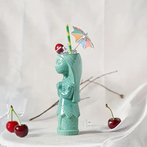 Nightmare Before Christmas Sally Ceramic Tiki Mug - 12oz Halloween Cocktail Cup