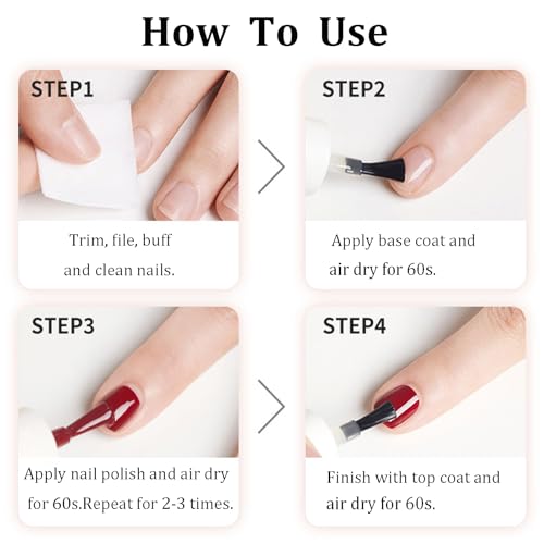 Hot Pink Nail Polish - 12ml Quick Dry Neon Gel for DIY Nail Art - High Gloss Finish