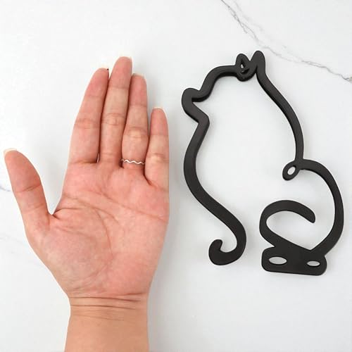 Minimalist Metal Dog Wall Sculpture - Geometric Pomeranian Art Decor
