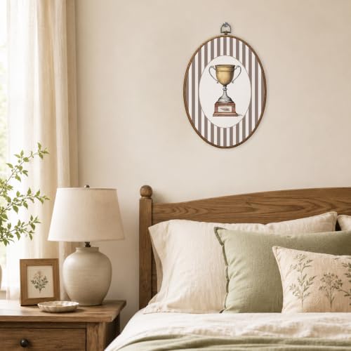 Kids Room Canvas Wall Art Trophy Cup - Color 23 8.6x11.4 Inches