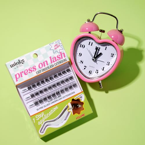 Volume Press On Eyelash Extensions - DIY Clusters, 30 Individual Natural Lashes - Pack of 1