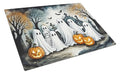 Halloween Ghosts Glass Cutting Board Large - Decorative Tempered Kitchen Board with Variation Ghosts 2281