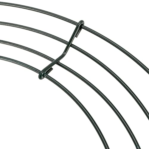 25 Pack 10-Inch Metal Wreath Frames for DIY Floral Decorations, Green