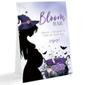 Halloween Baby Shower Sign - Baby Is Brewing Table Centerpiece - 8x11 Inch Purple