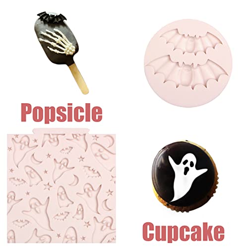Halloween Silicone Mold Set for Cake Decorations and Crafts - 6 Pcs