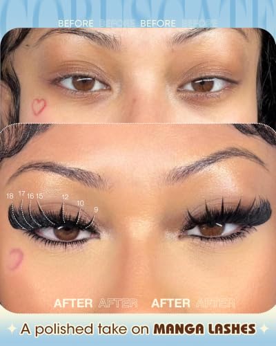 Mega Volume Cat Eye Lash Clusters with Spikes - 9-18mm Premapped Fluffy Eyelash Extensions