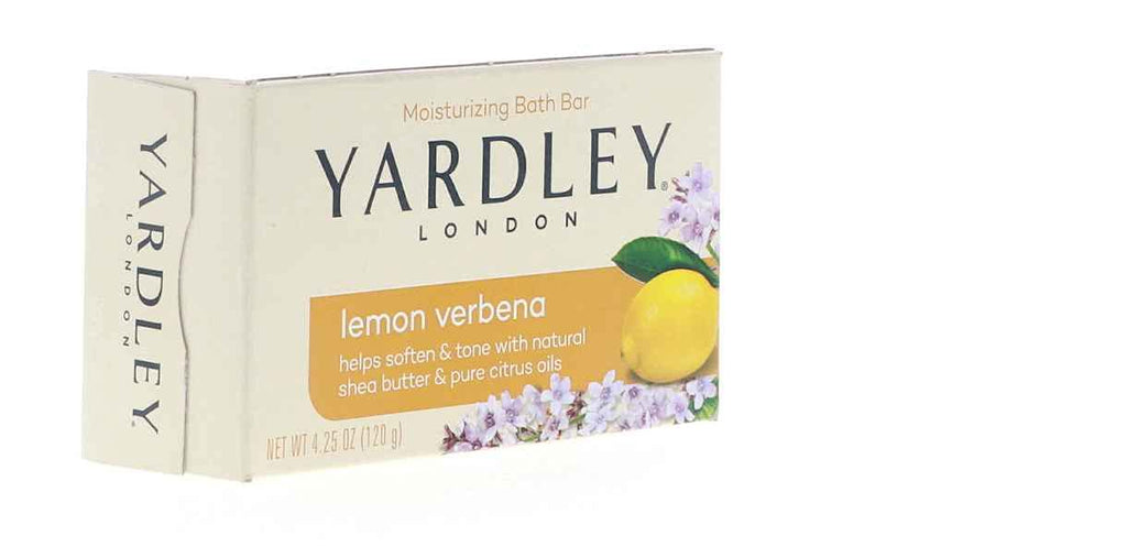 Yardley London Lemon Verbena with Shea Butter & Pure Citrus Oil Moisturizing Bar (Pack of 20)