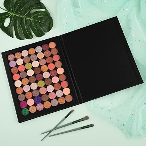 Large Magnetic Makeup Palette for Eyeshadow, Blush & Powder - Diamond Shape