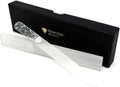 Bona Fide Beauty Czech Glass Nail File - Floral Design with Gift Box & Travel Hardcase Included