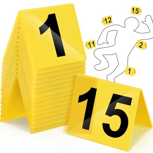 15Pcs Crime Scene Evidence Markers for Detective Party & Props