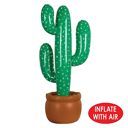 Inflatable Cactus Decor Pack - 2 Large Southwest Desert Party Decorations