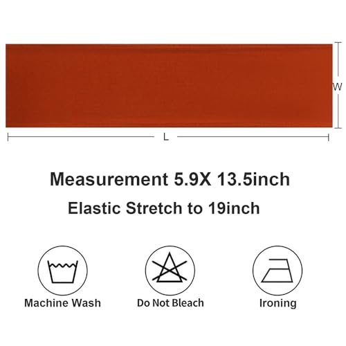Terracotta Chair Sashes 50 Pack - Burnt Orange Spandex Wedding & Party Decor