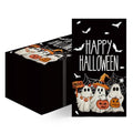 Halloween Paper Napkins Ghost Bat Spider Web Black 50Pcs - Disposable Party Decor