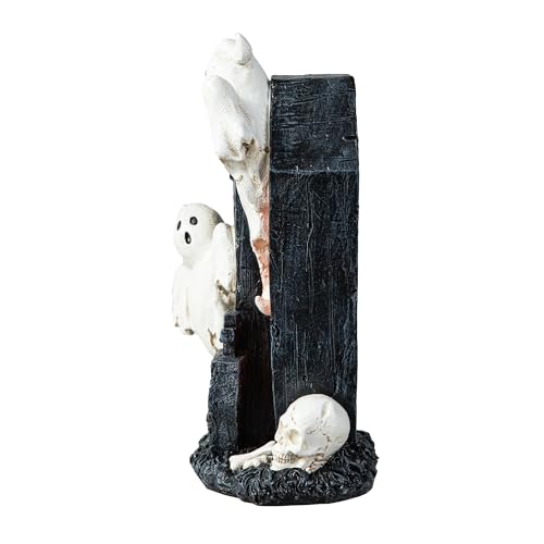 Halloween Ghost Gravestone Table Sign - Indoor Outdoor Decor for Party & Home