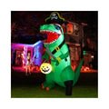 7 FT Halloween Dinosaur Inflatable Outdoor Decor with Pumpkin & LEDs