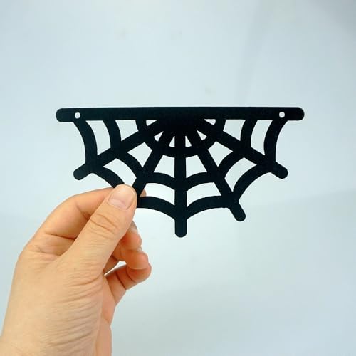 2 Pack Felt Spiderweb Garland Banner for Halloween Party Decorations
