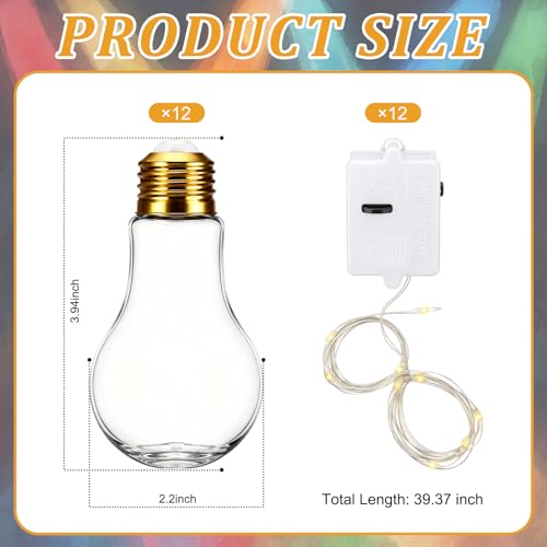Halloween Light Bulb Party Favors - 12 Pack Decorative String Lights