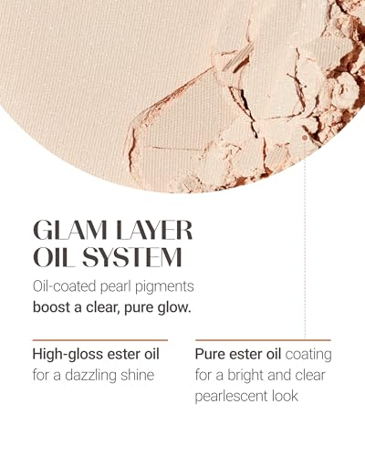 Thesaem Glam Glow Pact Face Powder with Colorful Pearls & Diamond - 1 Pack