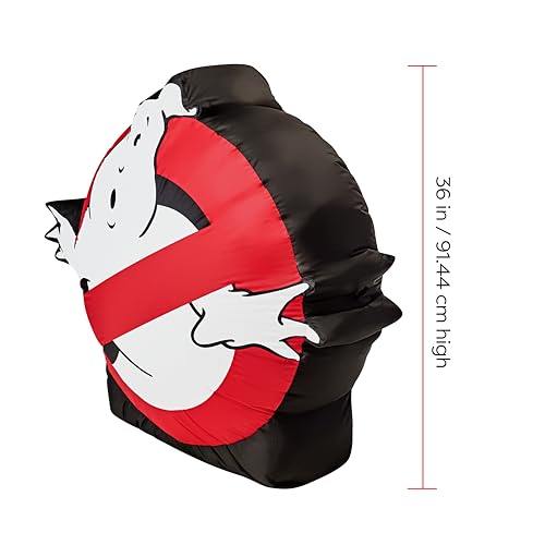 Ghostbusters No Ghosts Inflatable Lawn Decor with Lights - 3 Feet