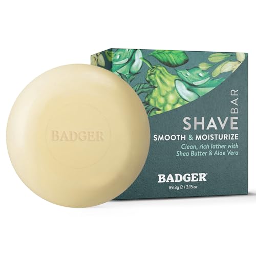 Organic Shaving Soap Puck - Plastic-Free, Rich Lather, 3.15 oz Bar