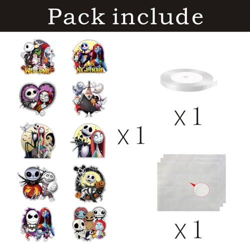 Nightmare Theme Porch Sign Banner 2-Pack for Kids Birthday Party Decorations