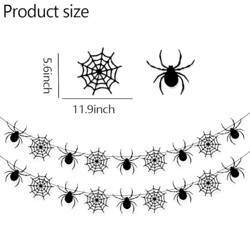 Halloween Spiderweb Banner Party Decorations Outdoor Indoor Garland - Reusable