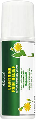 Menthol Arnica Muscle Pain Relief Gel Roll-On with Camphor Hemp Oil
