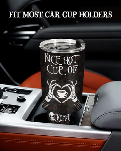 Skeleton Character Halloween Tumbler 20oz - Horror Gift for Dark Lovers