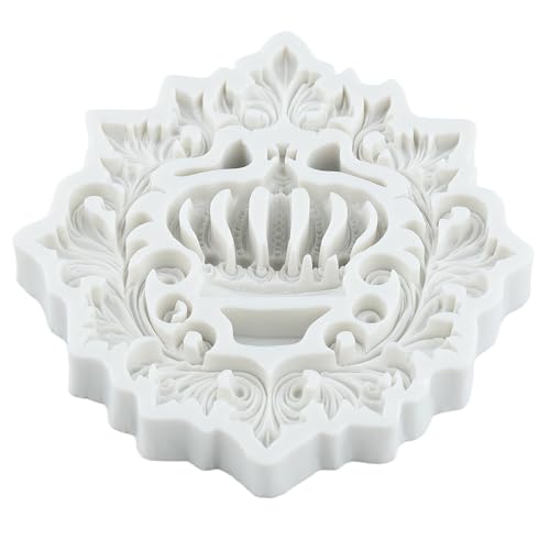 Baroque Scroll Lace Fondant Mold Crown Silicone Cake Decorating Tool - Style J