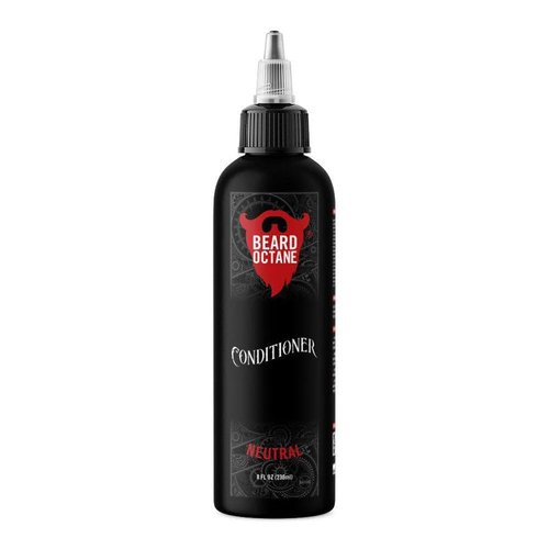 Beard Octane Beard Conditioner for Men - Biotin & Provitamin B5 - Neutral (Unscented) - Repair, Detangle & Soften Coarse Beard Hair - 8oz