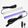 395nm UV Black Light Bar 2 Pack - Dimmable LED Strip for Glow Parties & Decorations