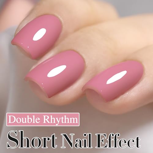 Pale Pink Gel Nail Polish 15ML - Same Color, Soak Off, Long-Lasting Manicure