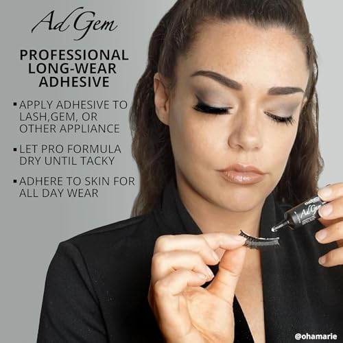 Latex-Free Body & Eyelash Glue 0.12 Ounce - Strong Cosmetic Adhesive for Rhinestones & False Lashes