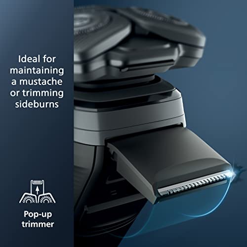Electric Shaver 5000 Series Storm Blue - Self-Sharpening Blades, Flexible Heads