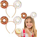 Food Hat Headbands - 2 Pcs Donut Costume Party Accessories for Halloween & Events